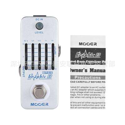 MOOER魔耳GraphicB5段均衡电贝司单块效果器MEQ2贝斯EQ均衡单块