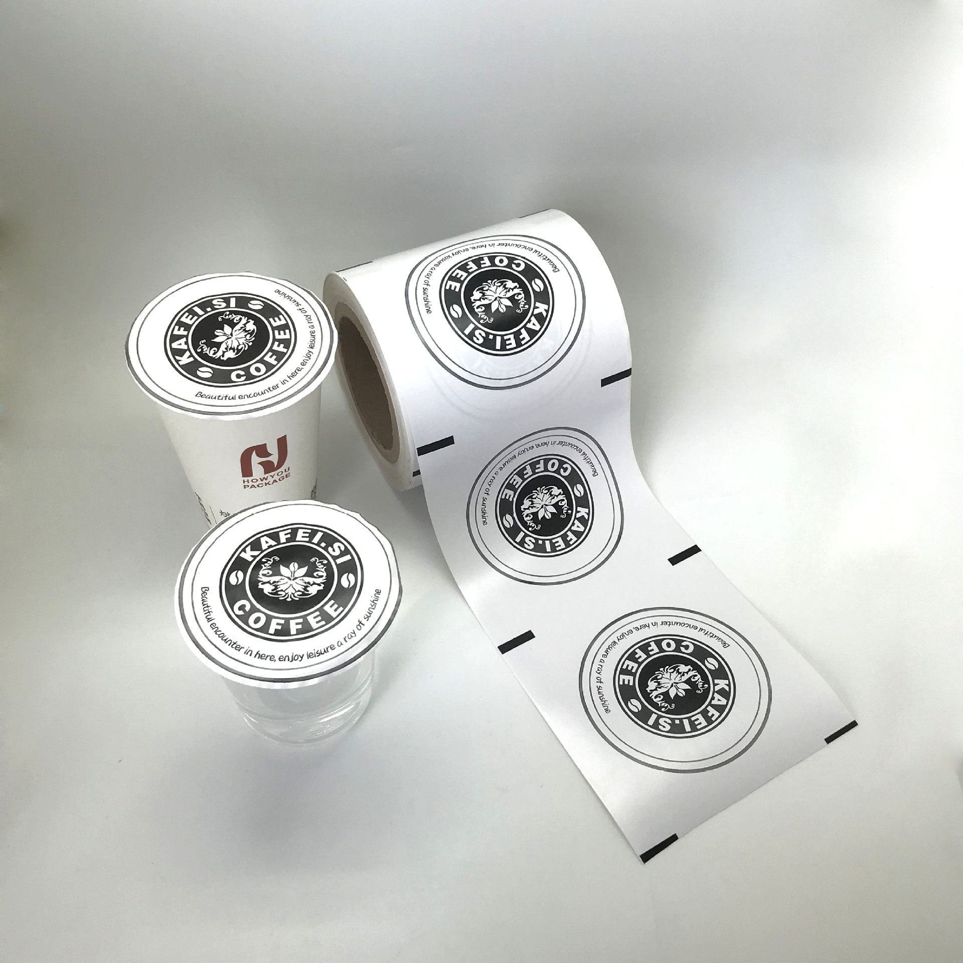 可降解环保纸塑两用封杯卷膜
