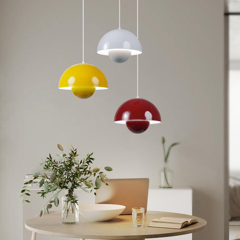 丹麦花苞吊灯单头设计师创意小吊灯餐厅灯吧台书房卧室床头吊灯