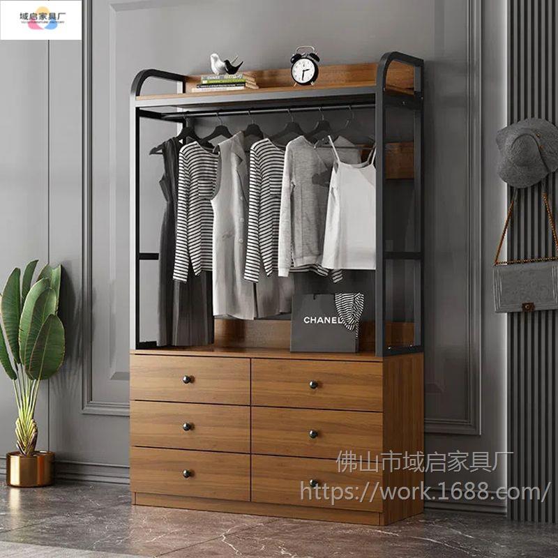衣架落地客厅卧室内网红房间衣帽置物挂衣架子家用简易北欧铁衣柜