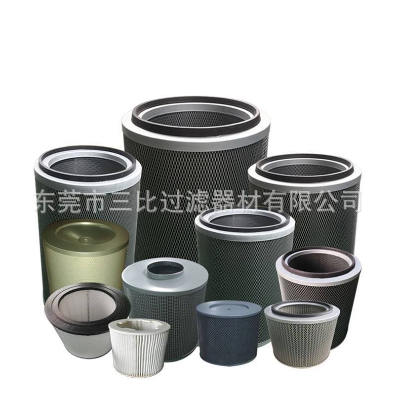 空气油雾过滤覆膜聚酯纤维滤筒