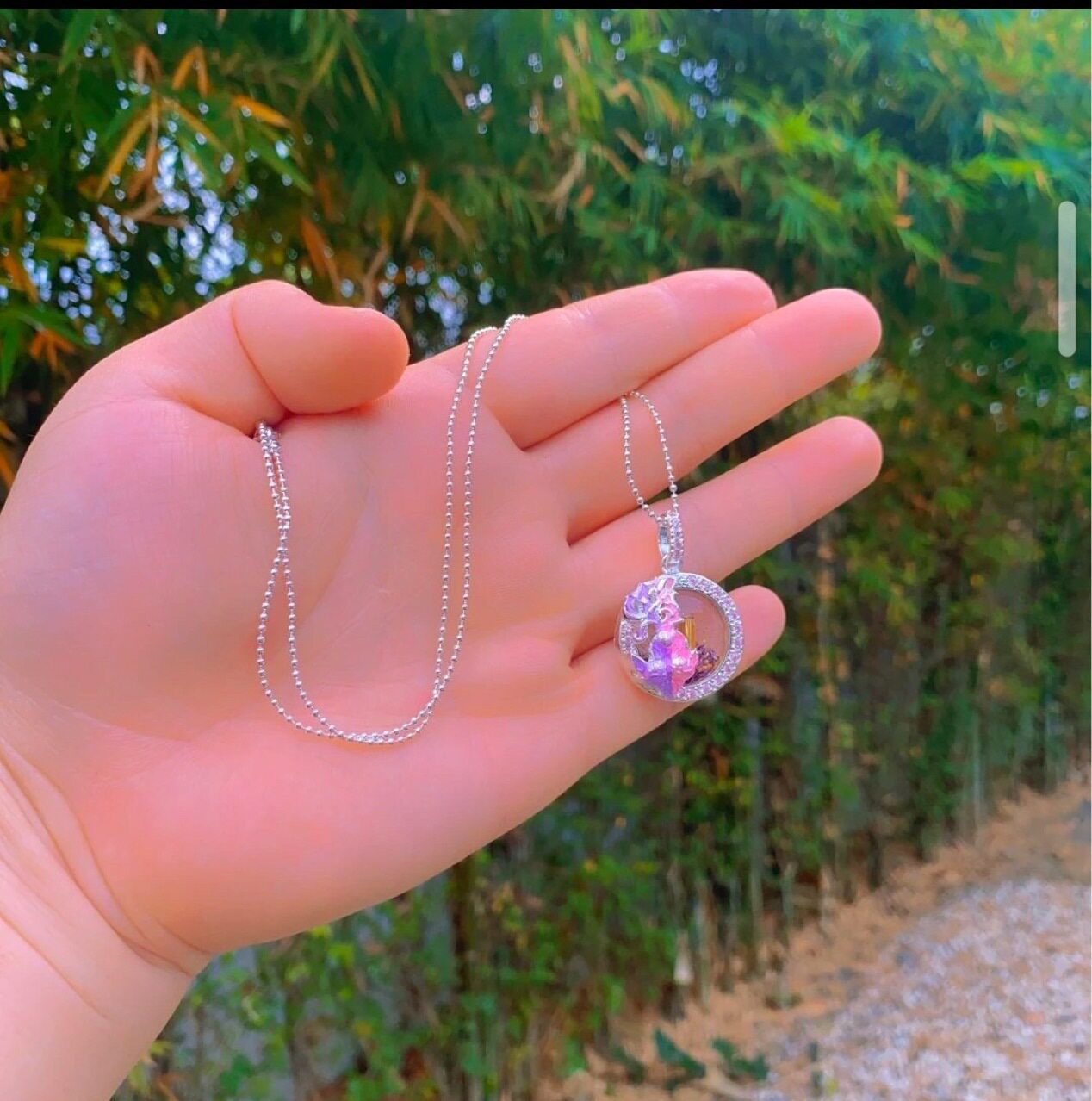 泰国阿赞咒转韵佛牌锁骨链手工