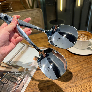 时光弧     分餐勺好大好大分餐勺不锈钢公用勺