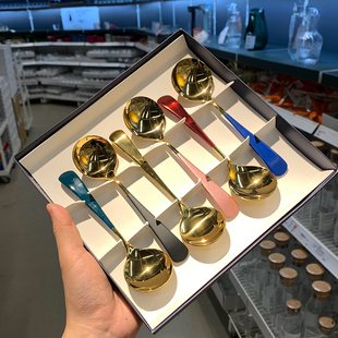 又到好货！日本整单！真是捡到宝了！304不锈钢彩色勺子套装饭勺