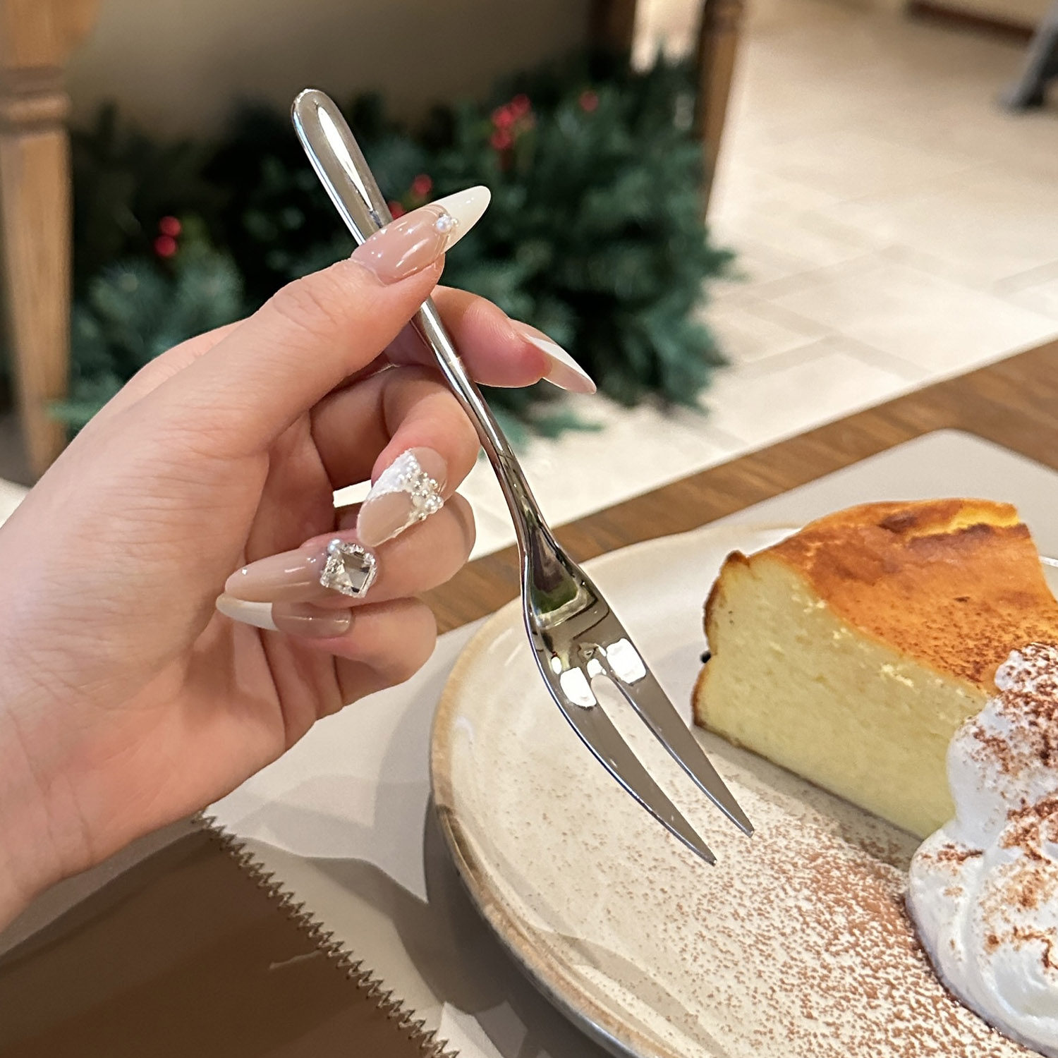 *初德品质*316不锈钢水果叉家用轻奢蛋糕甜品加厚叉子创意月饼叉