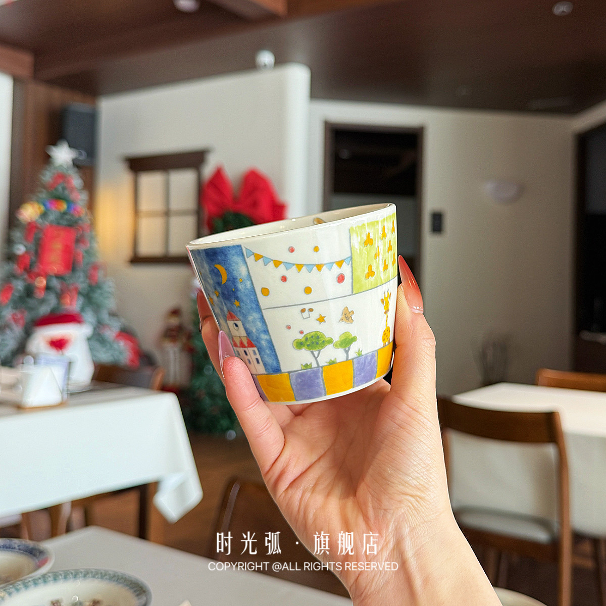 丹麦童话小镇|马戏团系列 陶瓷猪口杯咖啡拿铁杯拉花主人杯礼物