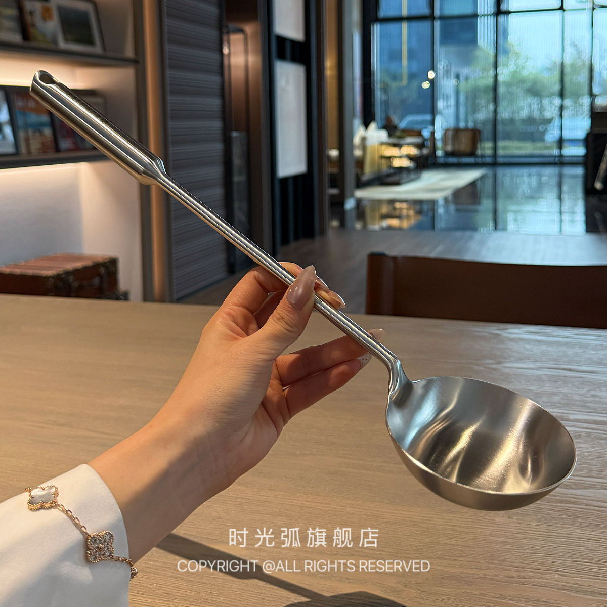 *老板娘自用*加长柄18/10不锈钢炒勺炒铲锅铲炒菜铲子汤勺打菜勺