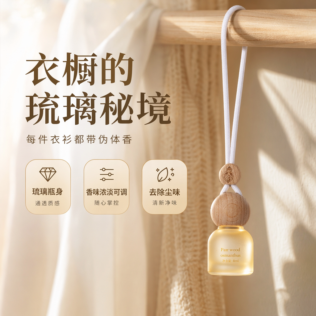 衣橱的琉璃秘境-衣柜专用香薰图片
