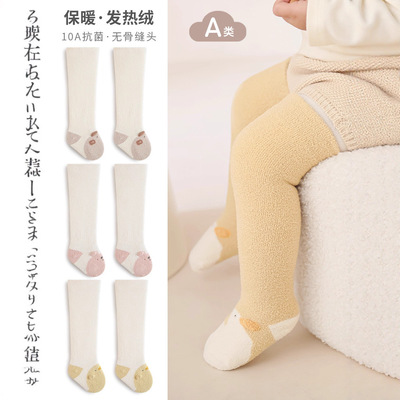 2026宝宝秋冬加绒过膝袜