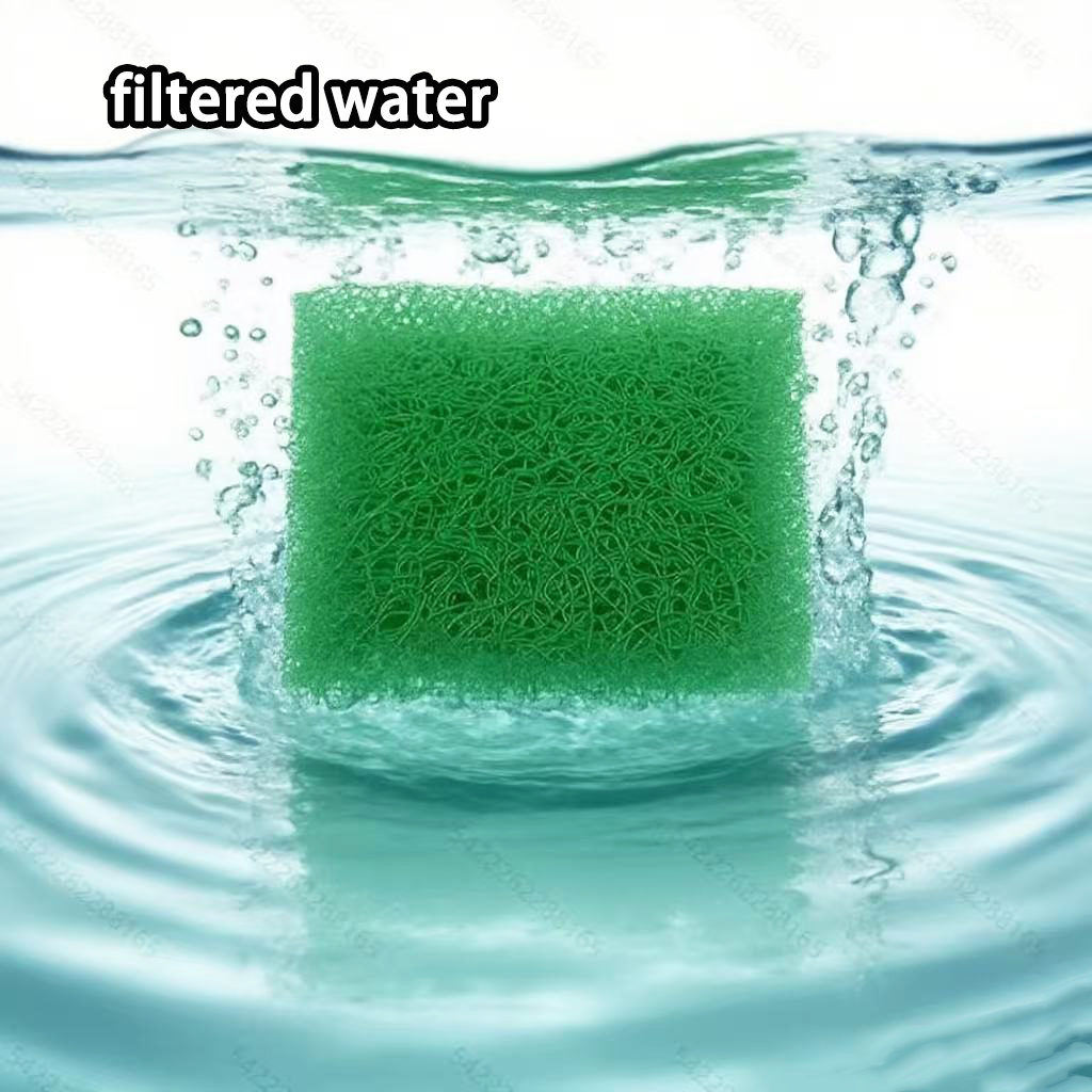 鱼池过滤周转箱绿色藤棉