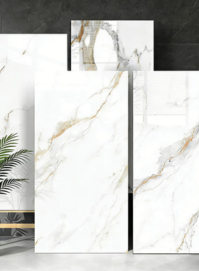 轻奢法式鱼肚金瓷砖白色连纹奢石750X1500客厅餐厅地砖卫生间墙砖