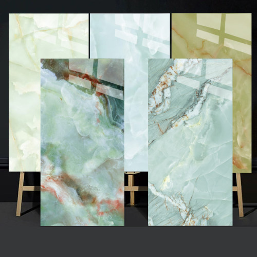绿色通体大理石600x1200工程砖