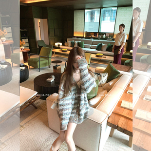 垂感上衣 设计感重工订染纱线针织开衫 COOLLINE林子熙 琉璃flower