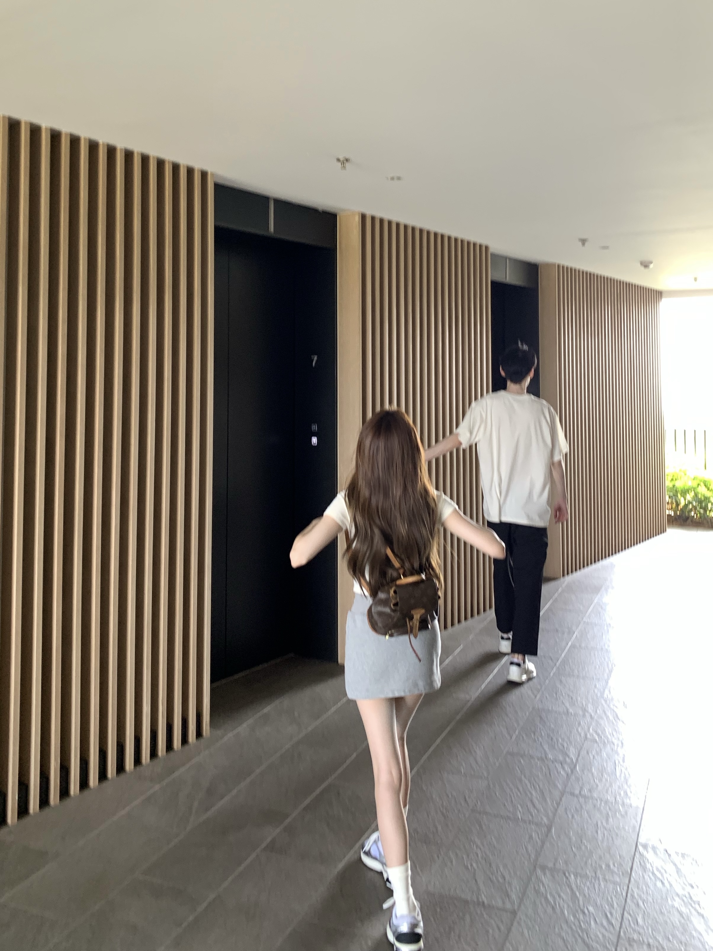COOLLINE林子熙  塞琳琳～灰色半裙裤女夏一段式收腰设计显瘦裙裤