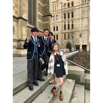 暗纹西装短裙简约气质