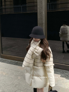 COOLLINE林子熙 斯嘉丽 按头安利！独一份的小香风围脖羽绒服外套