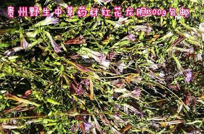 龙胆草500g贵州中草药材特产红花 野生红龙胆小青鱼胆星秀花 包邮