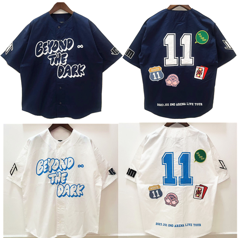 日单纯棉梭织潮牌棒球服川西设计JO1BTD大轮廓BIGTEE时尚刺绣徽章