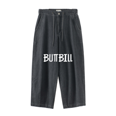 BUTTBILL 25AW复古做旧vintage水洗日系阔腿休闲长裤男情侣简约风