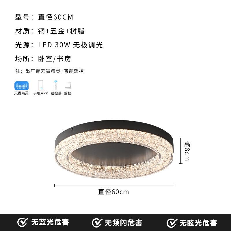 意式极简客厅吸顶灯现代简约高端设计师2024新款家用主卧室房间灯