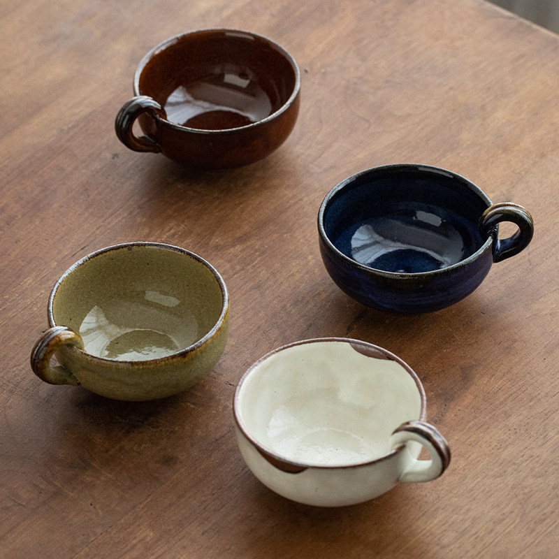 日本进口燕麦早餐杯陶瓷宽口牛奶杯2026新款家用杯子釉下彩水杯
