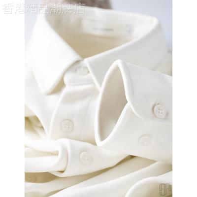 高品质法兰绒保暖长袖衬衫男士修身衬衣冬季厚款双面磨毛呢打底衫