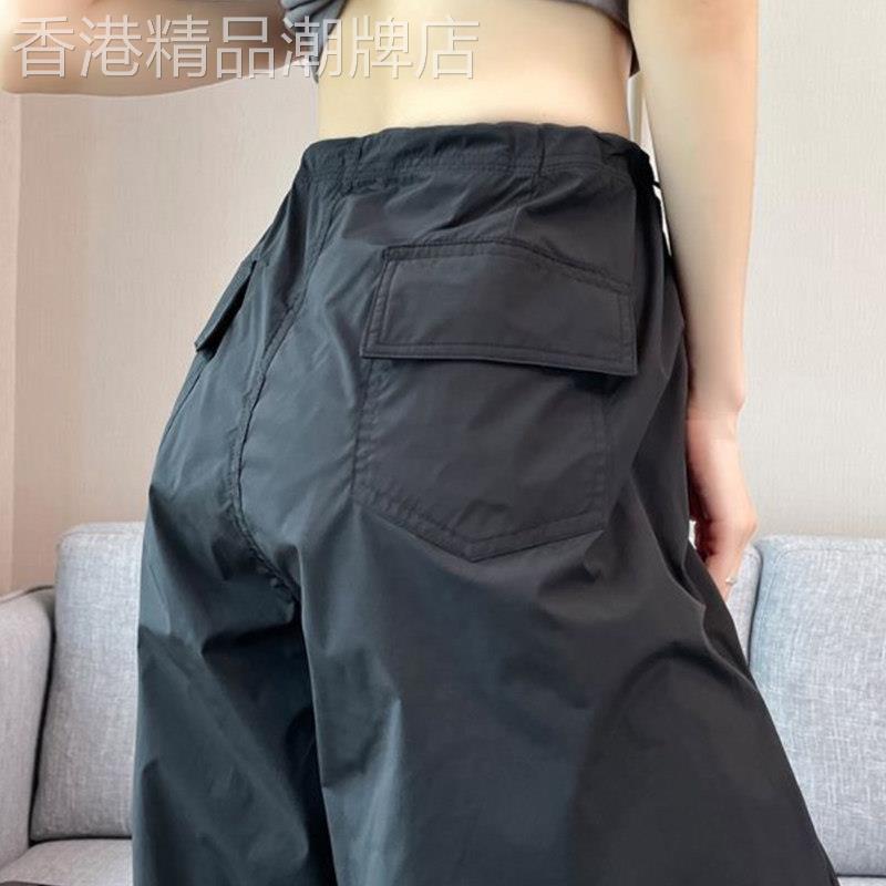 冰丝运动工装裤女夏季2026新款薄款速干爵士舞套装小个子休闲裤子