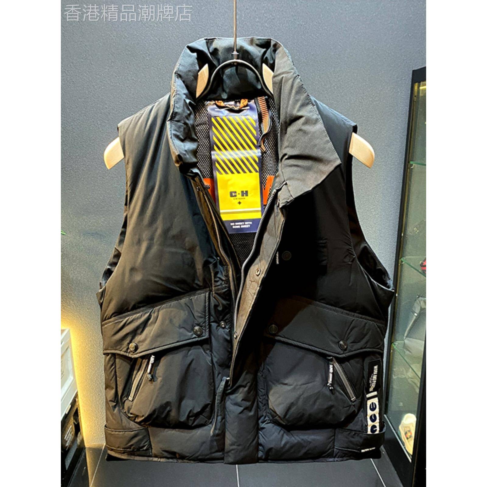 代购90白鸭绒保暖羽绒马甲男女2025冬季坎肩外穿宽松马夹立领外套