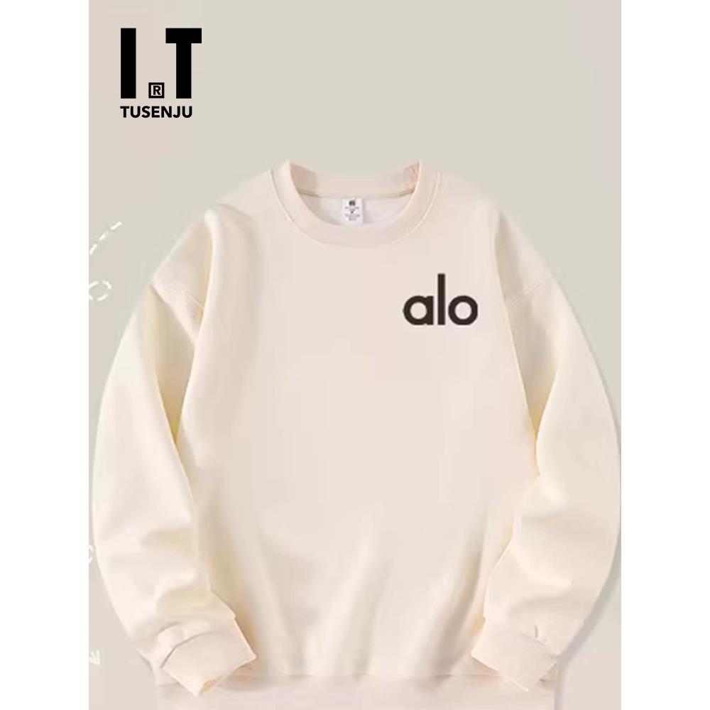 香港潮牌卫衣男士春秋季2025新款高级感长袖T恤穿搭打底衫上衣alo