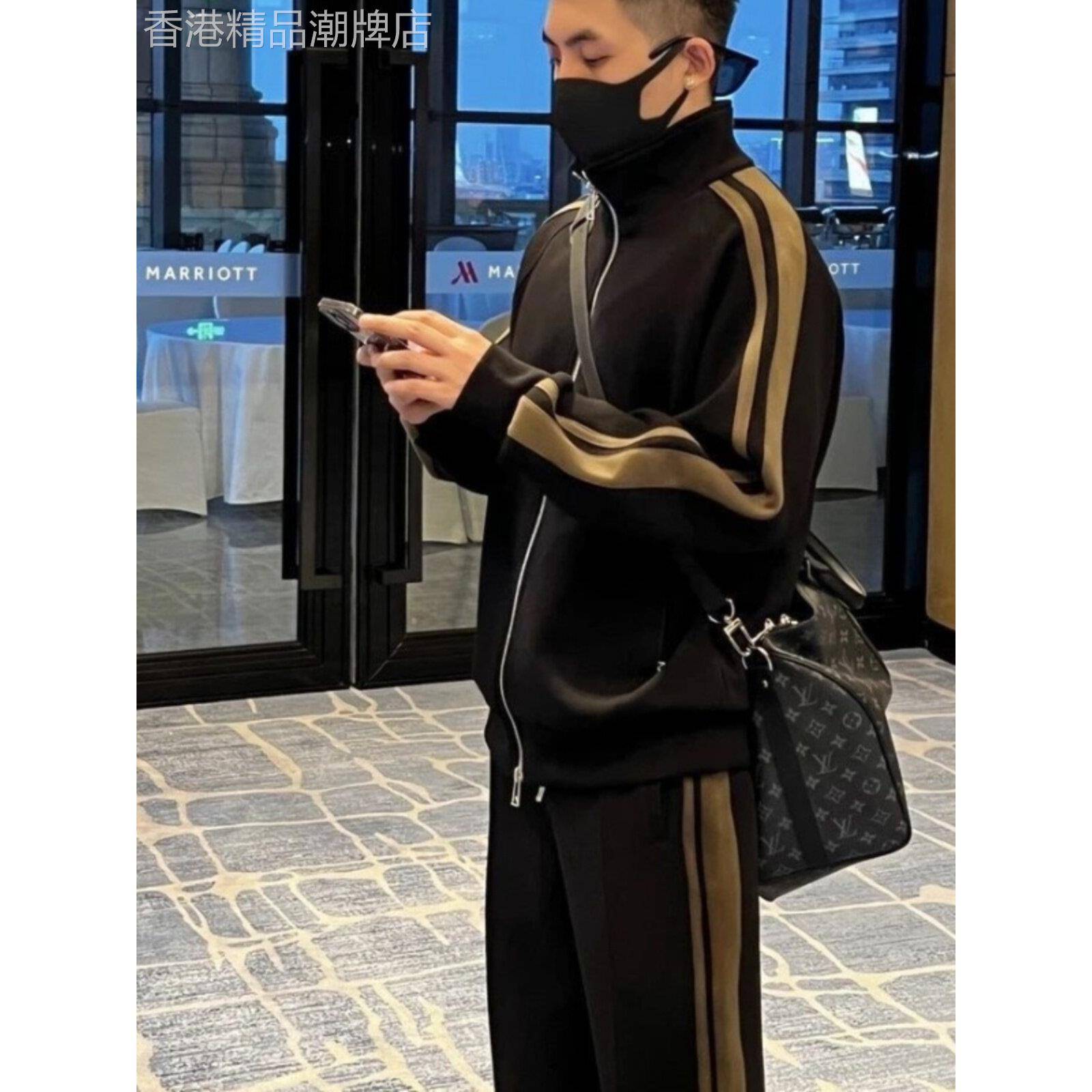 休闲运动套装2025年春季和秋季男士新潮流品牌开衫夹克男士长裤两