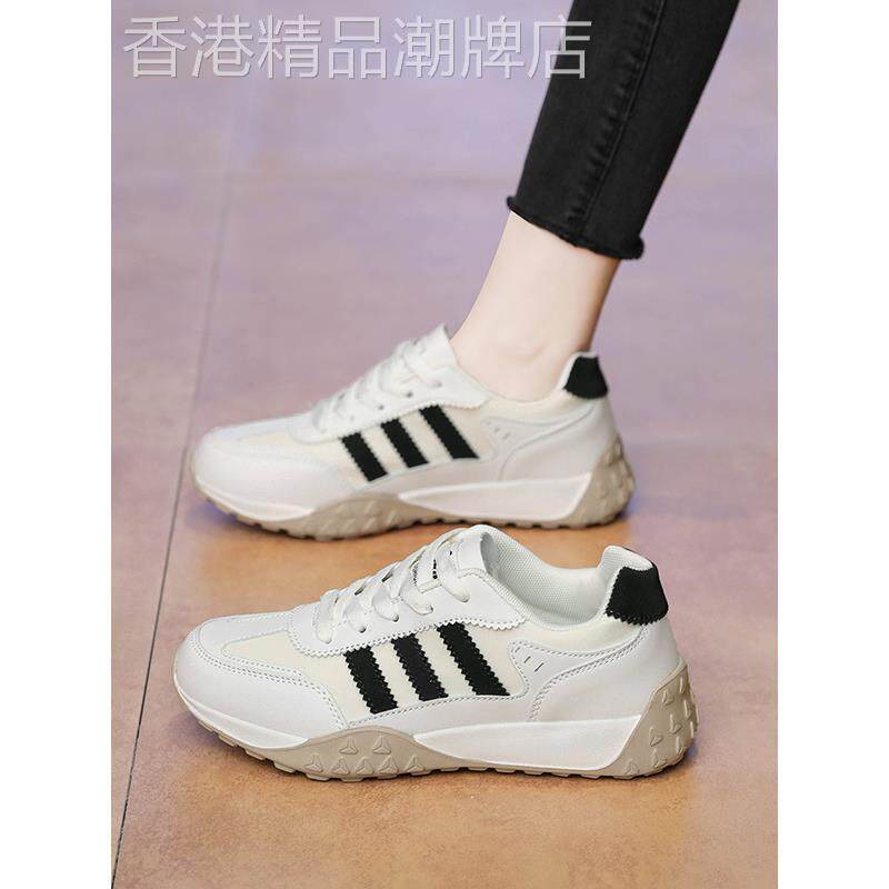 新款超轻软底不累脚休闲鞋女百搭舒适系带运动鞋时尚低帮板鞋潮