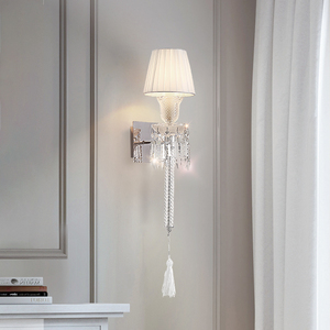 法式水晶壁灯设计师床头灯客厅走廊过道装饰墙壁灯具现代轻奢大气