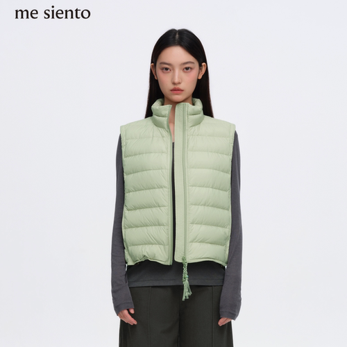 me siento 26AW 云绒轻暖90鹅绒立领时尚羽绒马甲