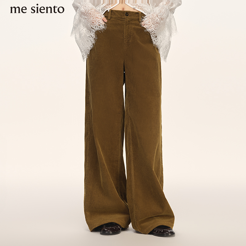 me siento 25FW宽松百搭复古直筒休闲长裤