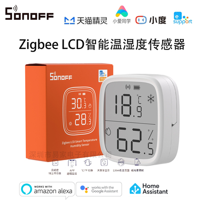SONOFF SNZB-02D Zigbee LCD интеллектуальный датчик температуры и влажности с ЖК-экраном для мониторинга в режиме реального времени
