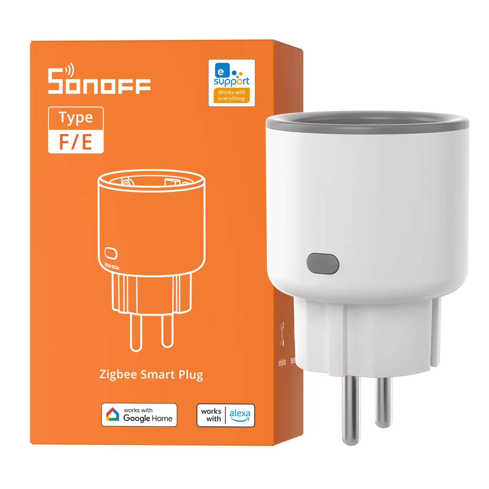 Sonoff S60智能Zigbee定时远程插座 电量统计语音控制 ZHA 欧规