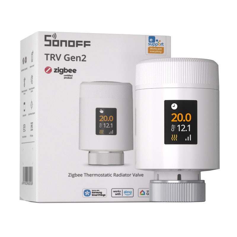 SONOFF TRV-ZBT ZigBee+蓝牙智能温控阀 暖气片控制器APP语音控制图片