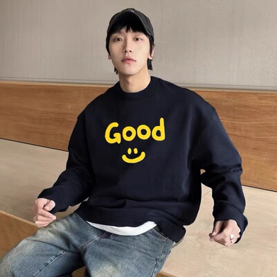 正品Drewgood字母圆领卫衣