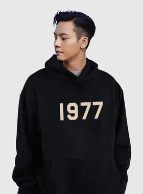 FOG FEAR OF GOD复线ESSENTIALS潮牌ins同款秋冬加绒1977连帽卫衣