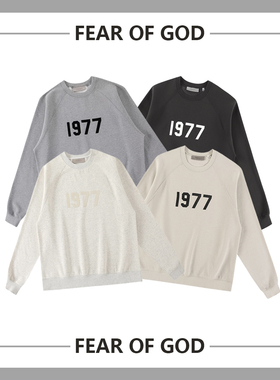 FOG FEAR OF GOD复线ESSENTIALS潮牌ins男女宽松秋冬加绒1977卫衣