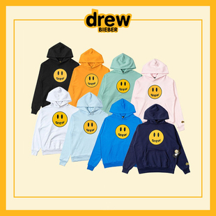 卫衣帽衫 FOG潮牌高街宽松长袖 BIEBER笑脸比伯欧阳娜娜同款 DREW