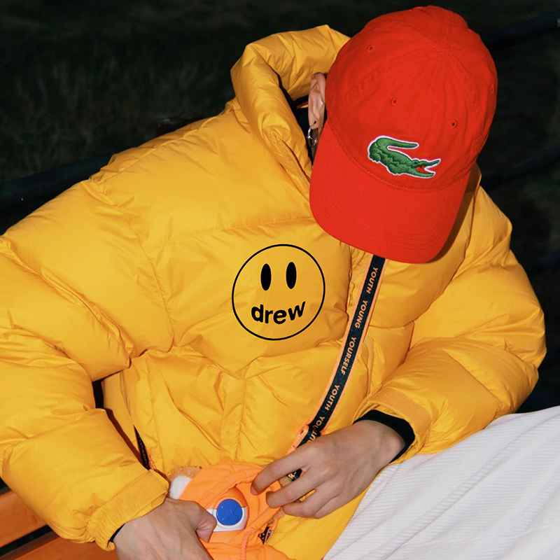 支持鉴定！DREW笑脸加厚羽绒服