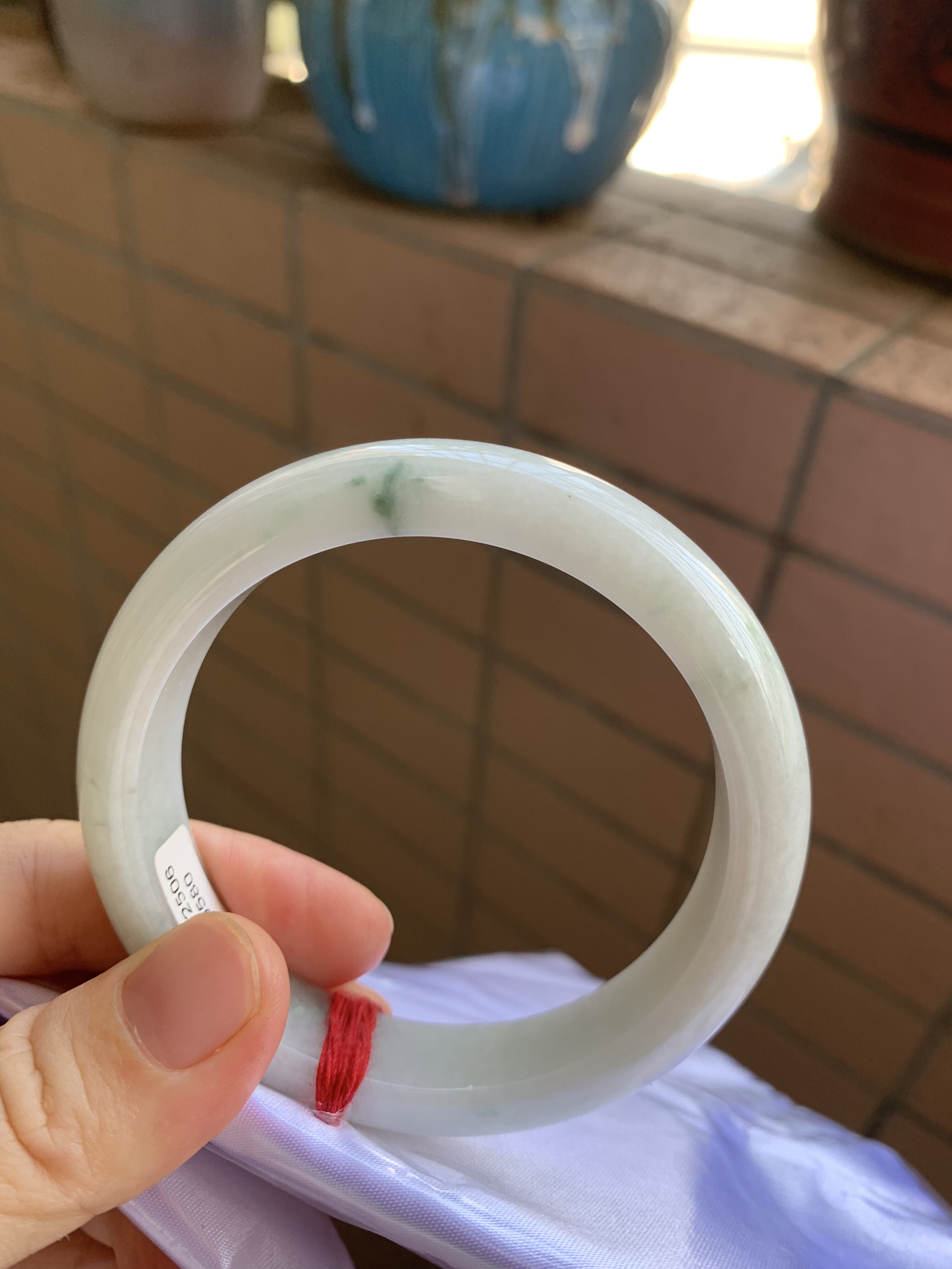 57-13-8.5缅甸纯天然A货翡翠白底飘花黄翡证书580完美保真