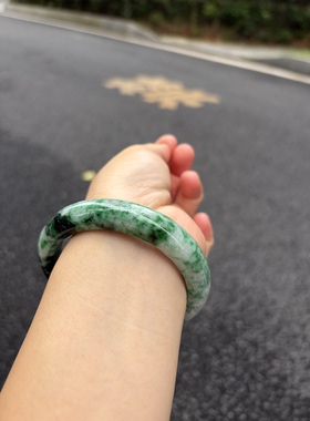 61-12.8-9.6缅甸纯天然A货翡翠辣绿阳绿癣绿证书676天然保真