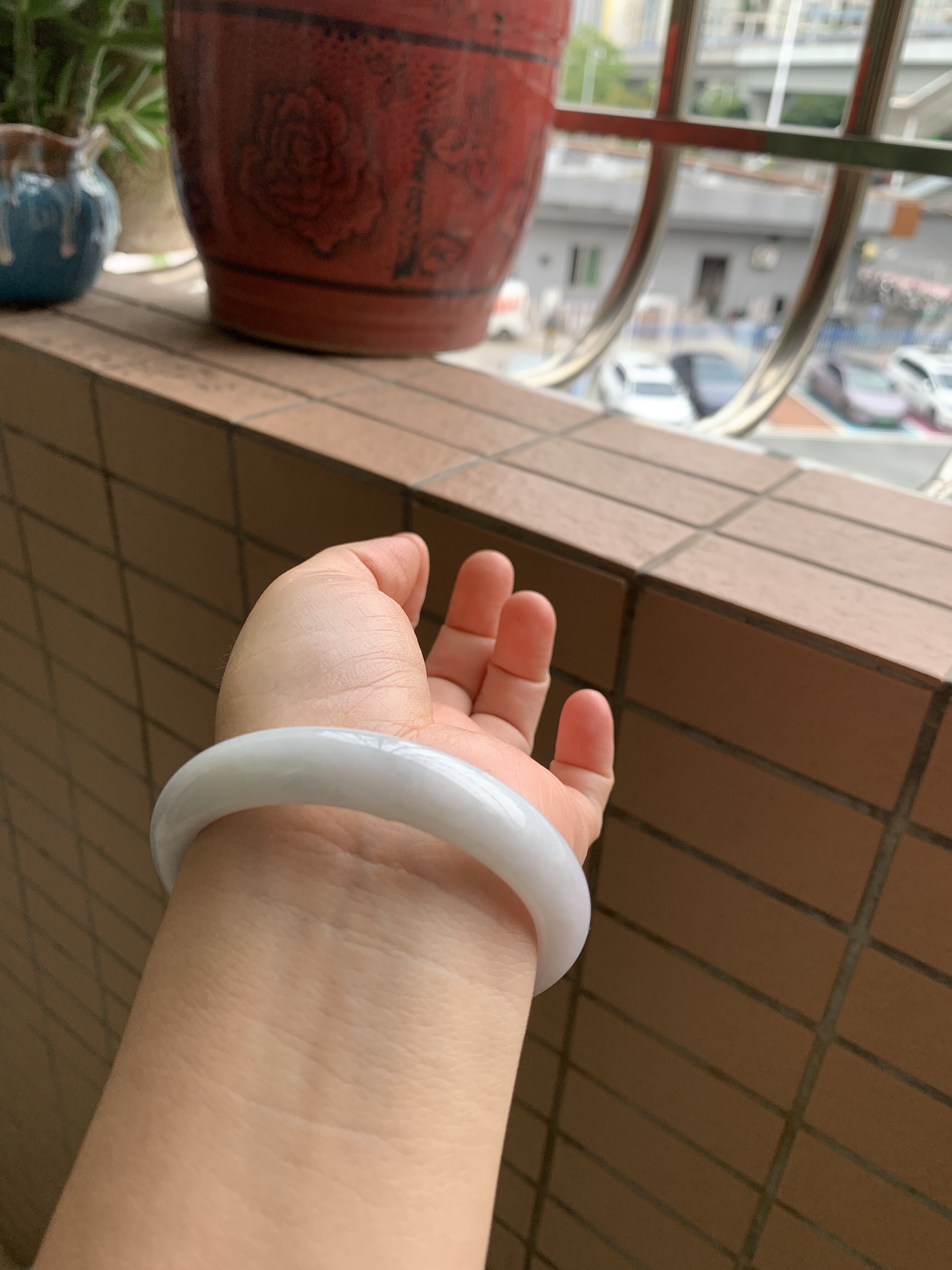 57-11.8-7.8缅甸纯天然A货翡翠淡淡绿底色细腻完美证书324完美