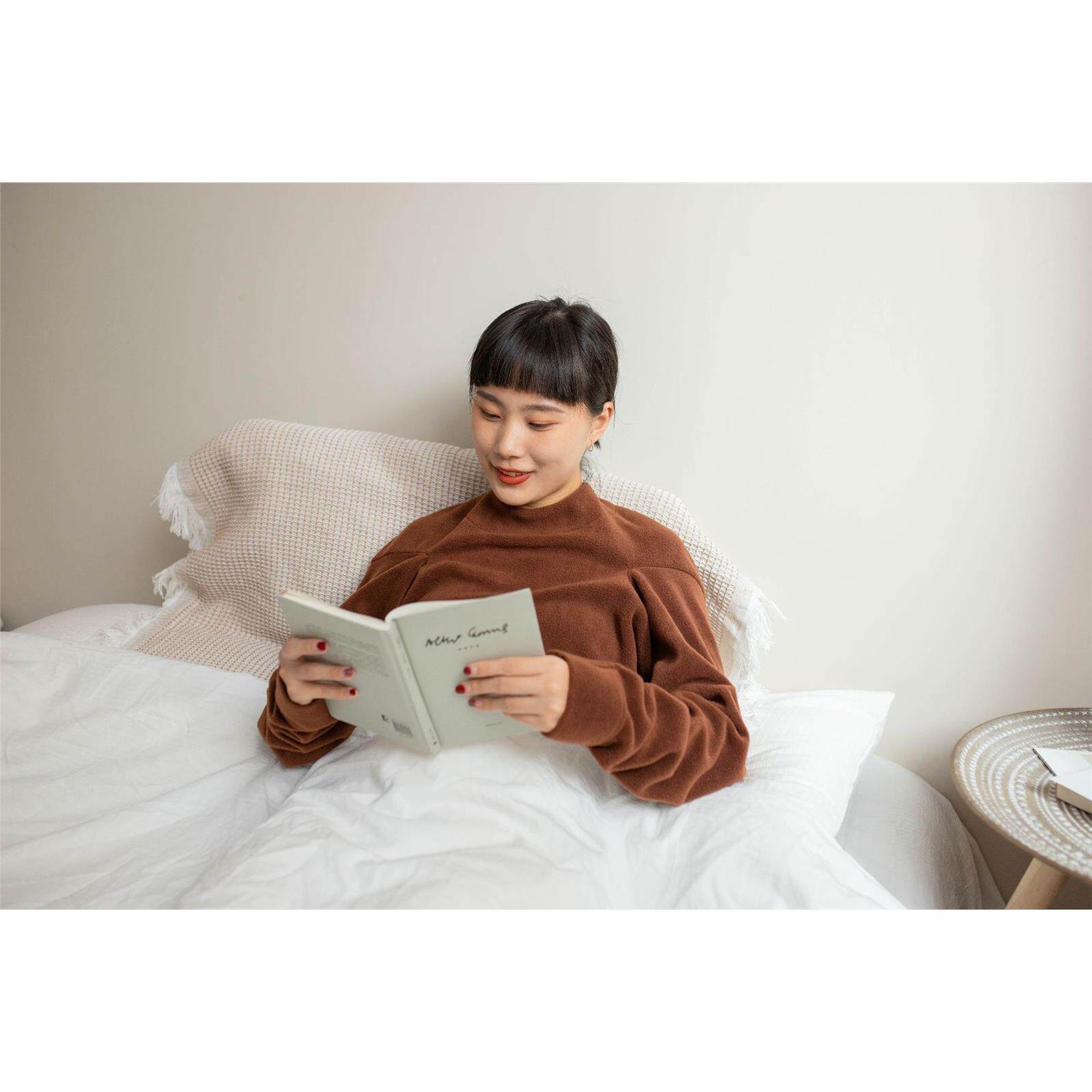 摇粒绒护肩膀坎肩睡觉男