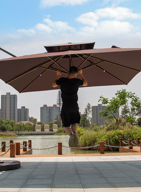 户外遮阳伞庭院伞露台阳台露天摆摊大太阳伞棚别墅花园室外罗马伞