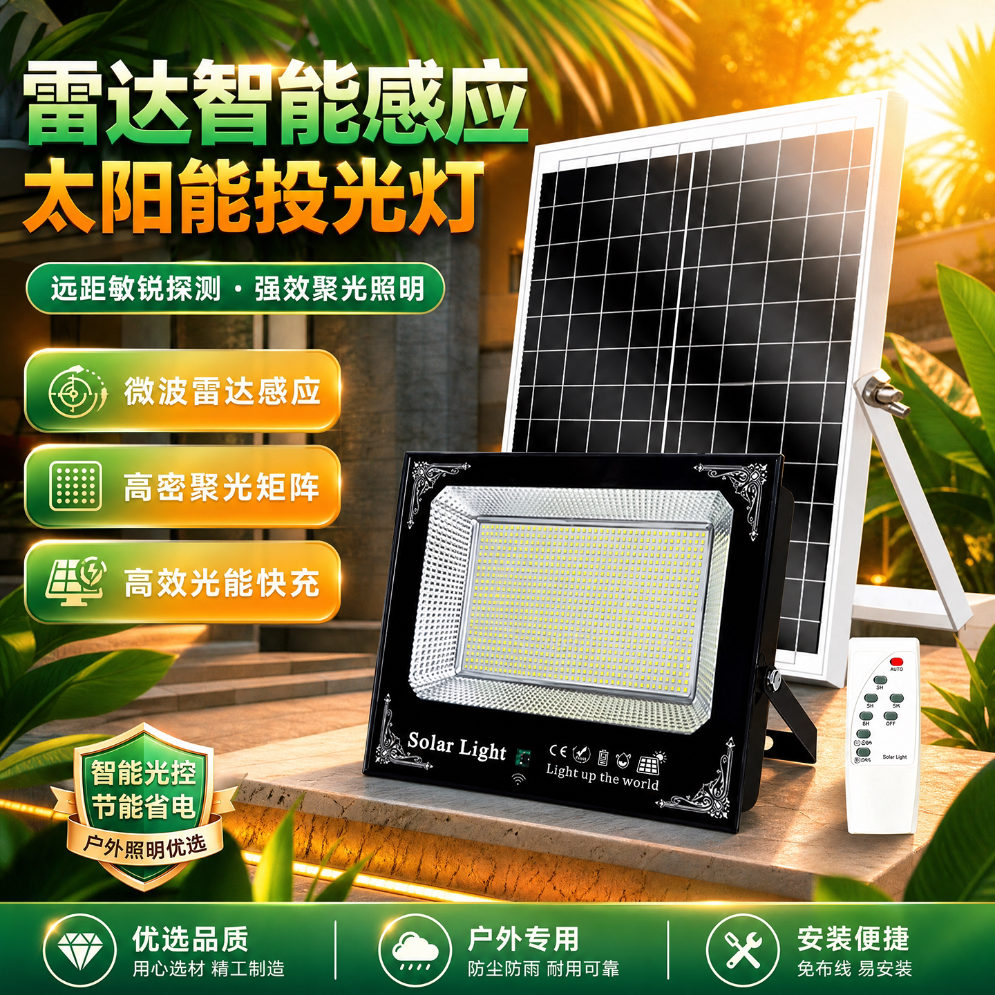 2026新款太阳能户外庭院灯