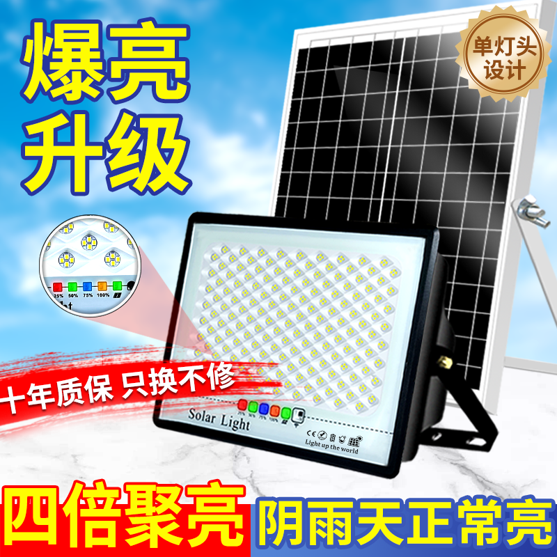 迈盟2026新款太阳能户外庭院灯农村家用防水室内外超亮照明路灯