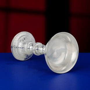 S990纯银护法杯供酒杯手工供护法杯本尊高脚护杯供养护法6.5cm